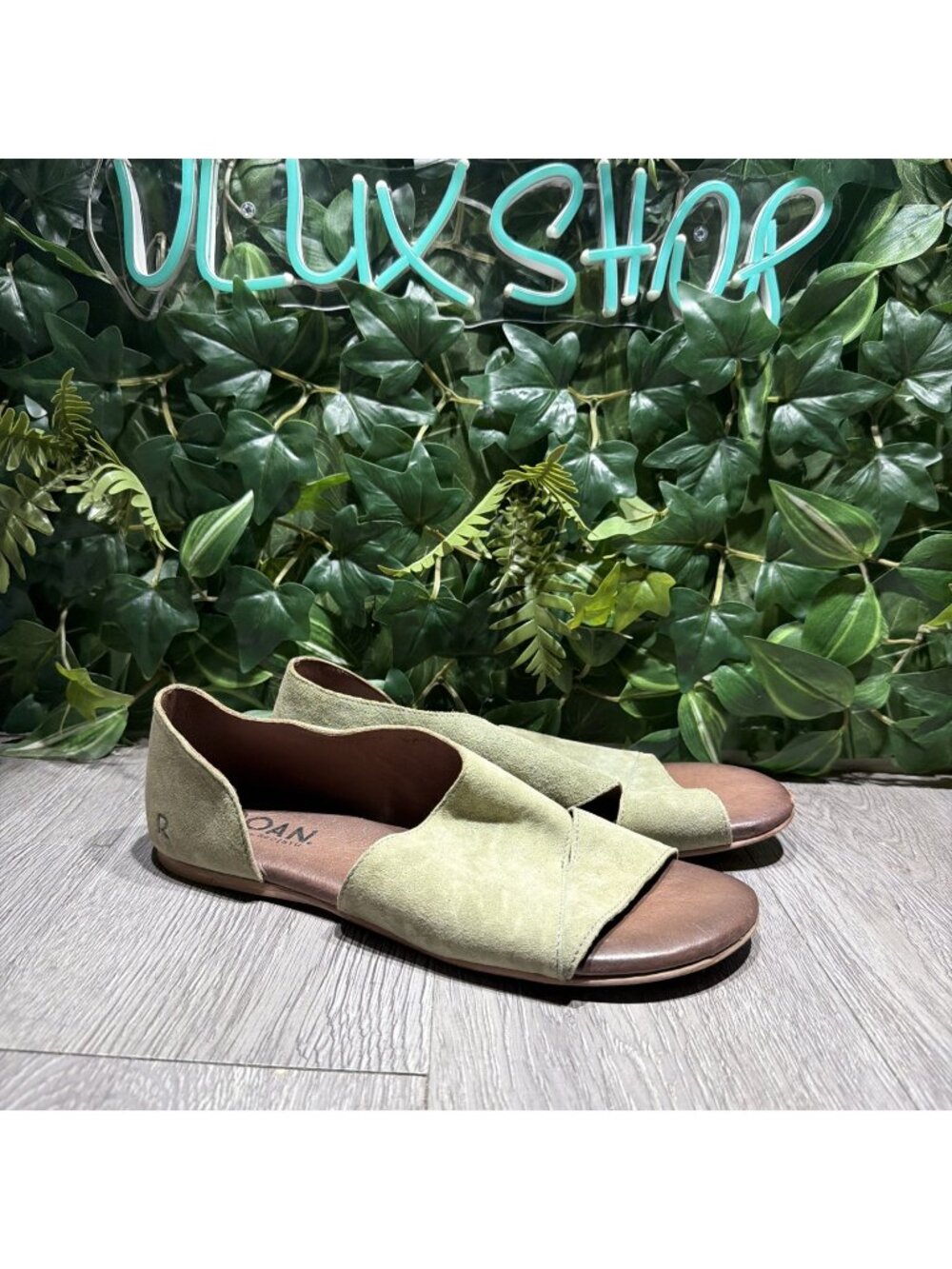 Roan by Bed Stu Irie 9.5 Asymmetrical Open Toe Flat Leather Sandals Osaka